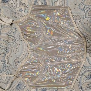 NWT Urban Outfitters Metallic Corset